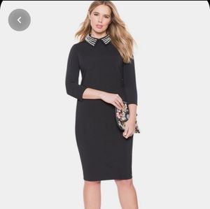 ELOQUII Pearl collar dress